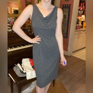 Vintage Y2K 90s Franco Mirabelli black cowl neck dress - perfect for a night out